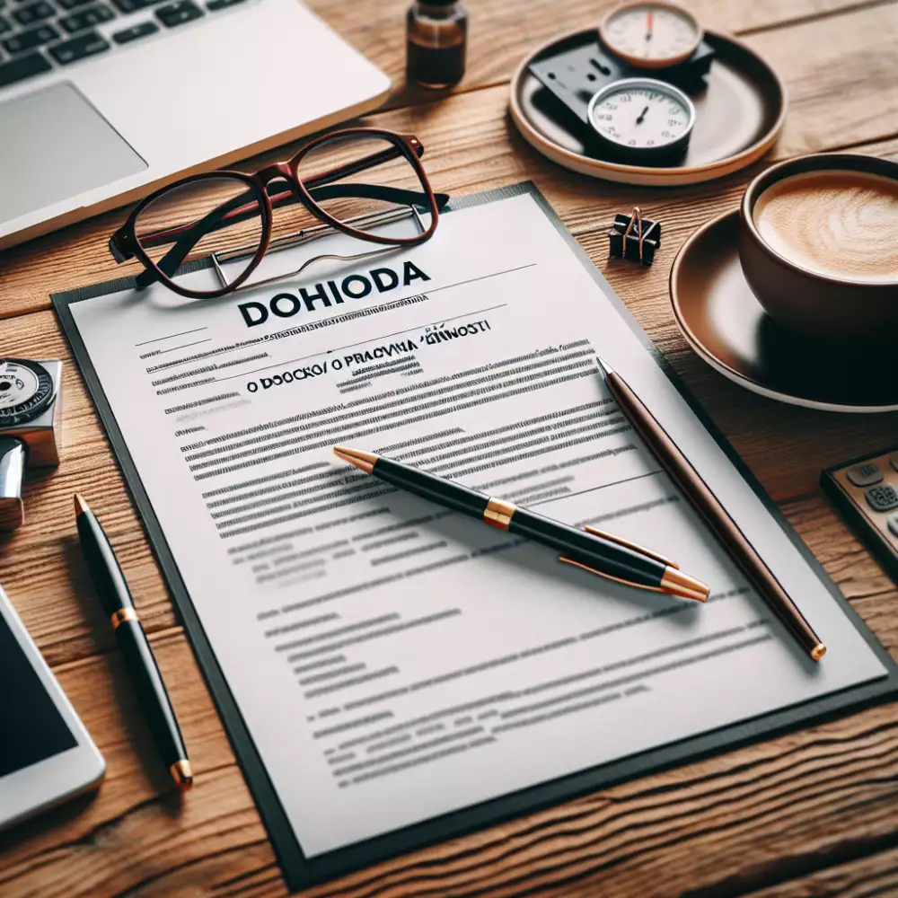 dohoda o pracovní činnosti -- vzor