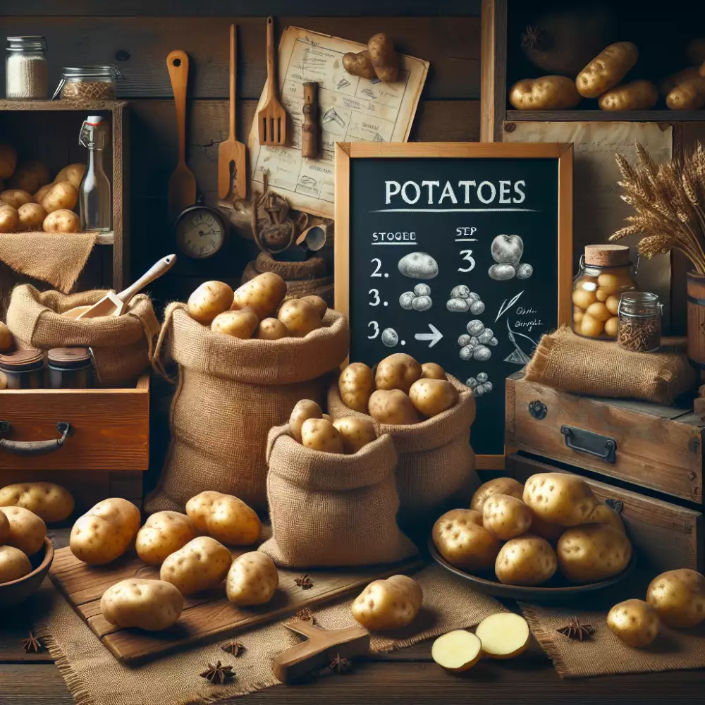 jak uskladnit brambory